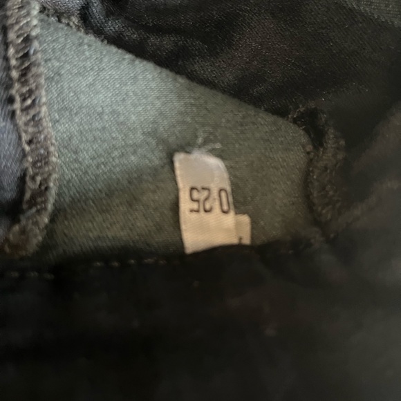 Gap 1969 True Skinny Jeans Dark Wash Stretch Moto Pleated Accordion Knee Stretch - Picture 3 of 6